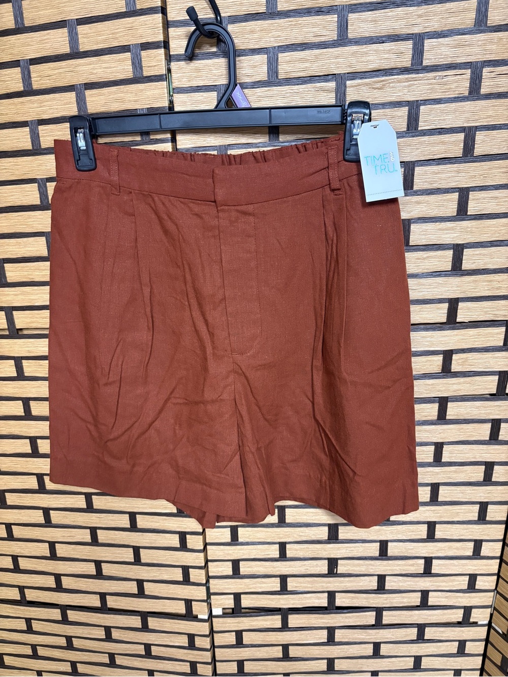 Time and tru brown pleated shorts size XXL